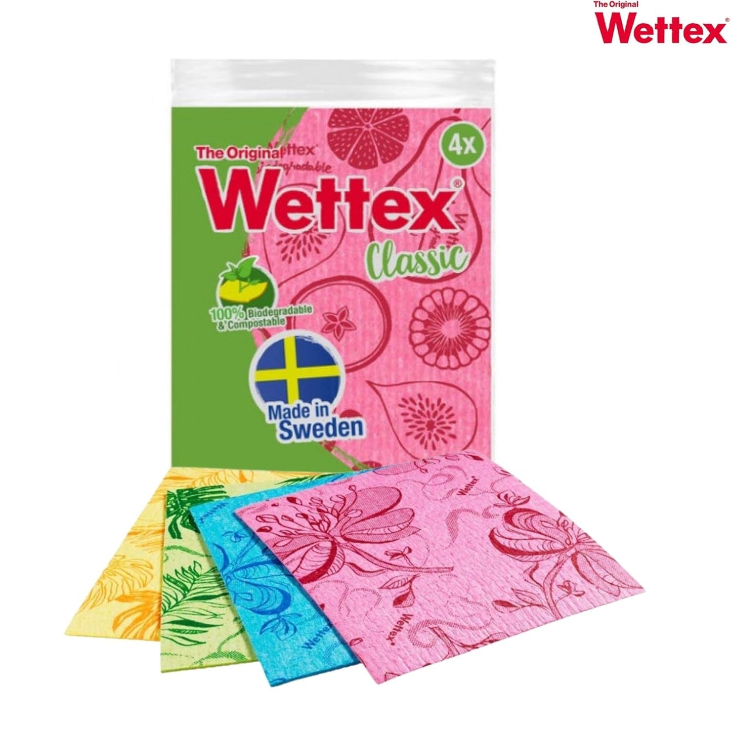 Wettex The Original Swedish Dishcloth 4-Pack